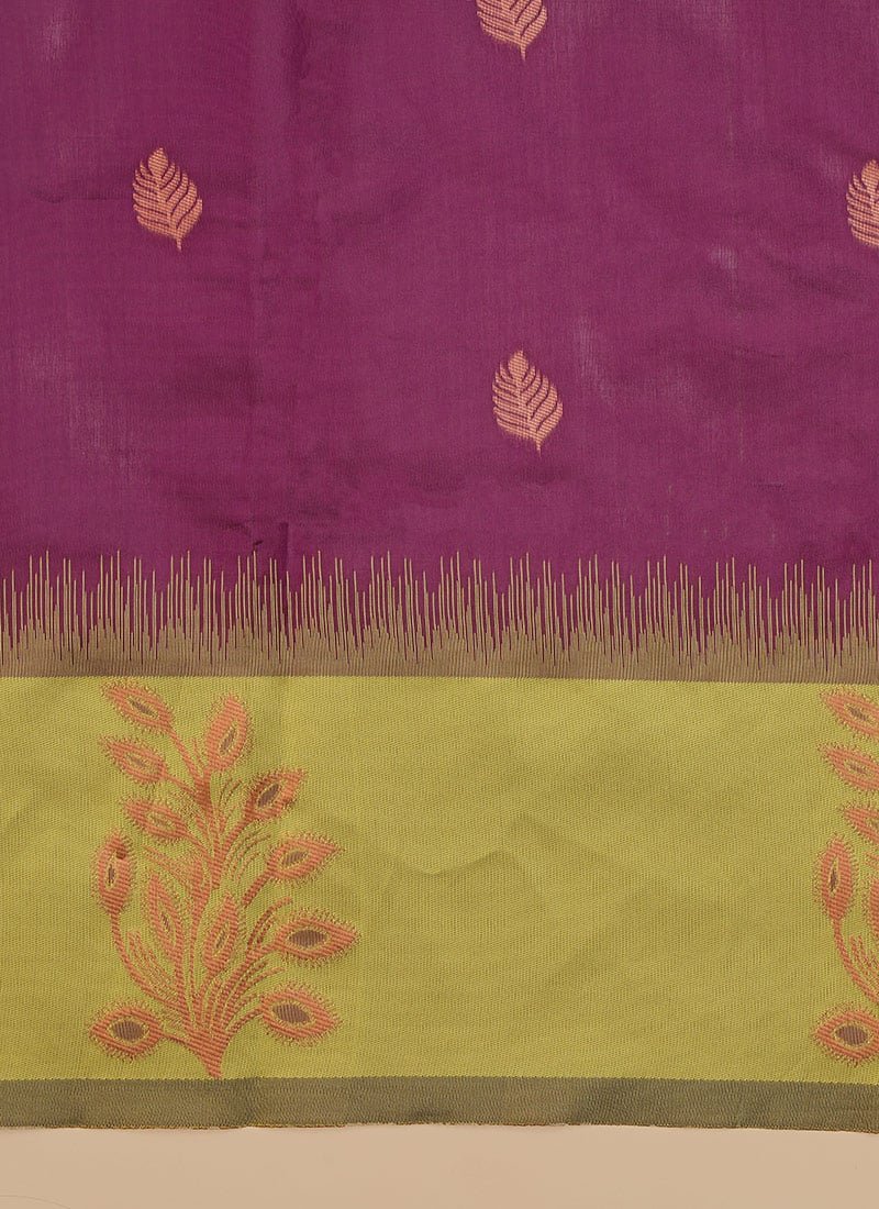Banarasi Silk Zari Woven Jacquard Saree For Festive Glamour Festive Wear - Image 6