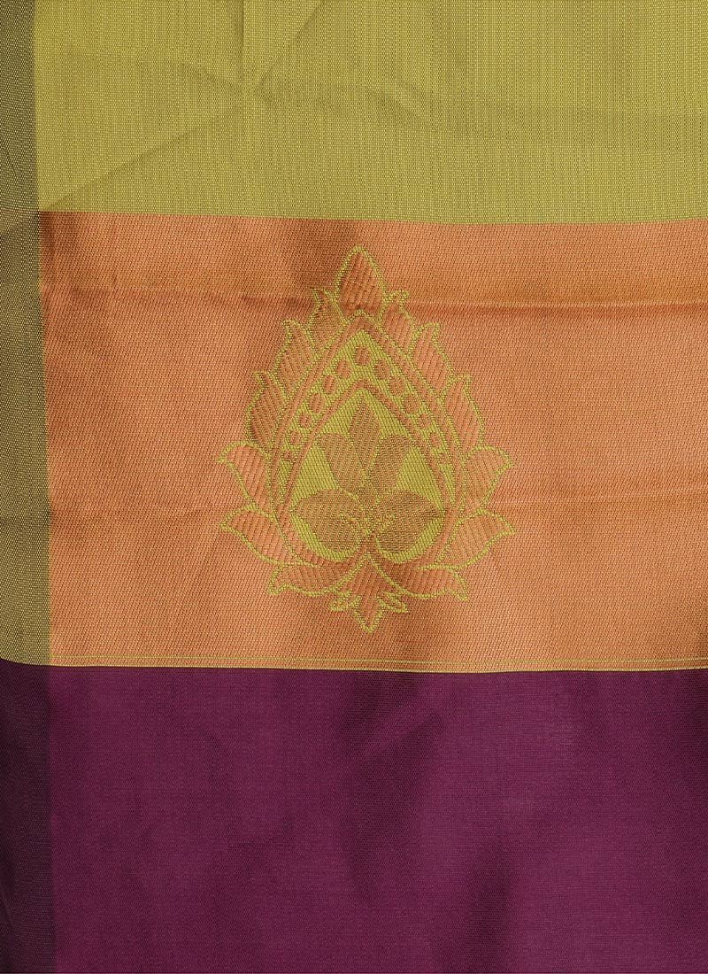Banarasi Silk Zari Woven Jacquard Saree For Festive Glamour Festive Wear - Image 7
