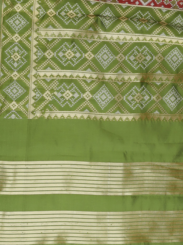 Beautiful Banarasi Patola Silk Dupatta - Image 7